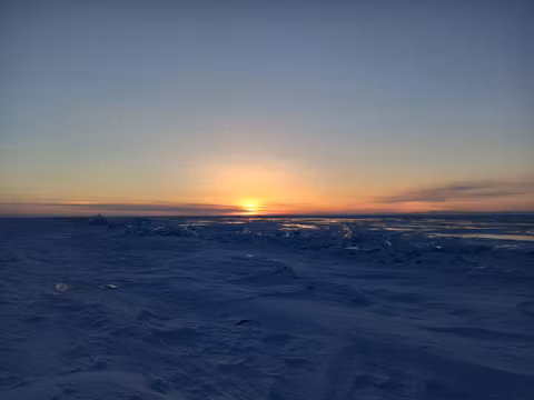 По льду Байкала