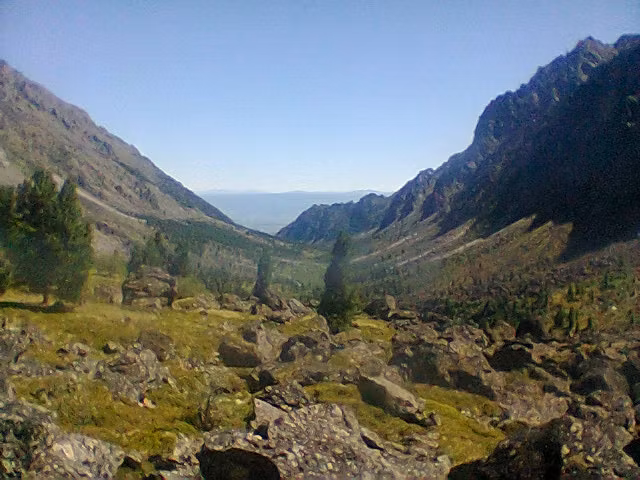 Вид в долину